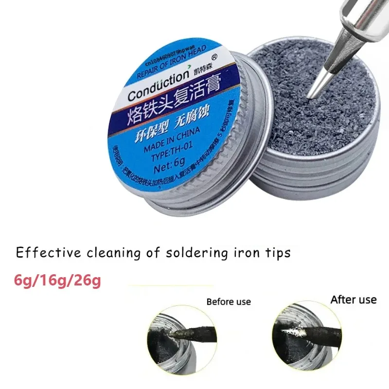 Soldeerbout Tip Reparatie Opfriscursus Pasta Elektrische Soldeerbout Tip Opstanding Crème Solderen WeldingTip Reinigingscrème