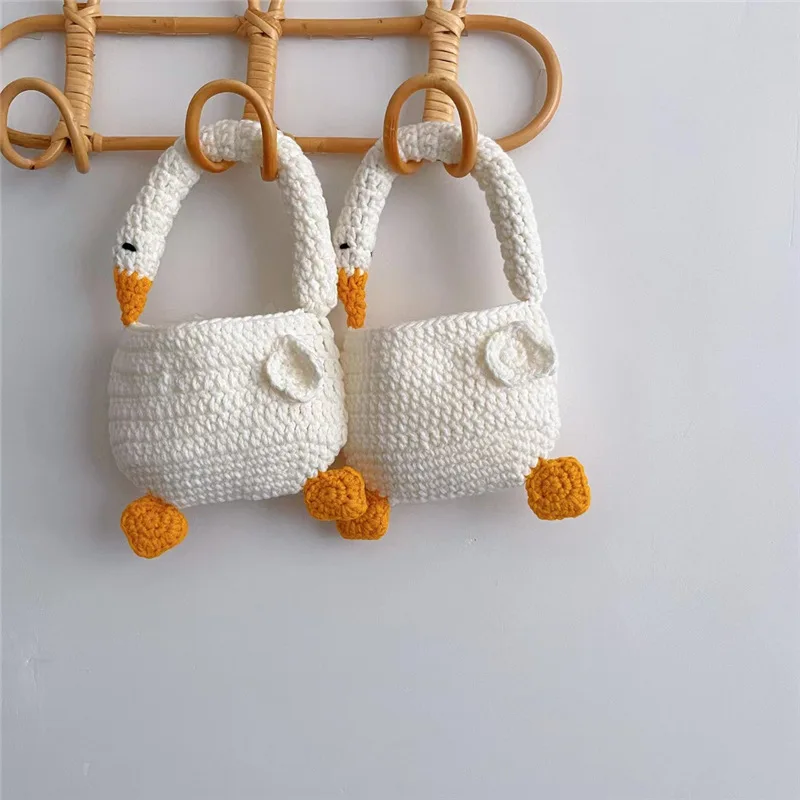 Mini sacs en tricot fzShape pour enfants, Yankee Princess, Goose Tote, petit sac initié, sacs à main pour enfants, mignon, bébé fille, 2-10 ans