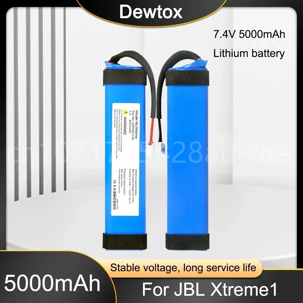 GSP0931134 7.4V 5000mAh Rechargeable Li-Ion Battery for JBL XTREME Xtreme 1 Xtreme1 Wireless Bluetooth Speaker Replacement Cell