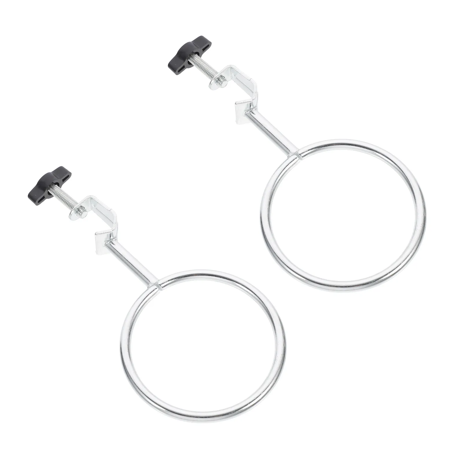 2Pcs Laboratory Support Retort Rings Iron Rings for Chemical Reactions Filtration Experiments Education Closed Extension Ring