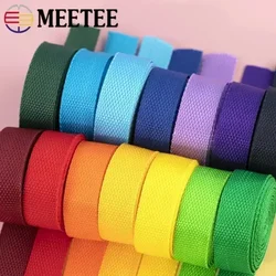 5Meters 20-50mm PP Polypropylene Webbing Tapes for Strap 1.1mm Thick Nylon Bag Safety Belt DIY Clothes Sewing Accessories