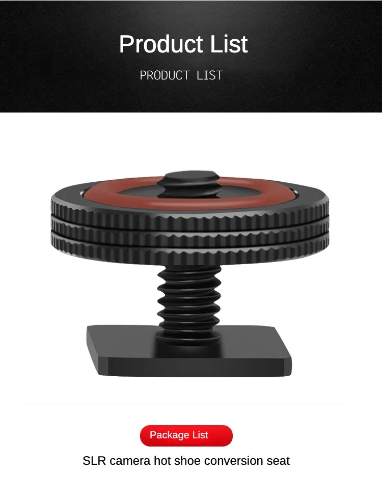 Profession elle 1/4 "Einzel mutter Stativ halterung Schraube schwarz auf Blitz Blitzschuh adapterst änder für Kamera Studio Fotografie Zubehör – Detail 27