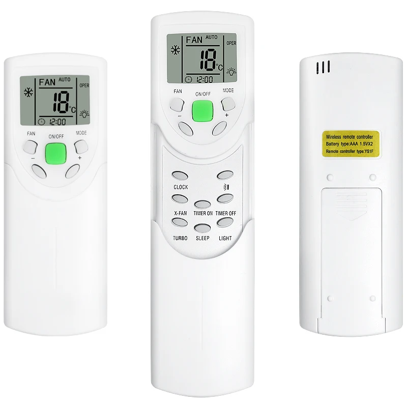 

YS1F for Gree AC remotes. Dedicated model. Same form & function, universal compatibility.