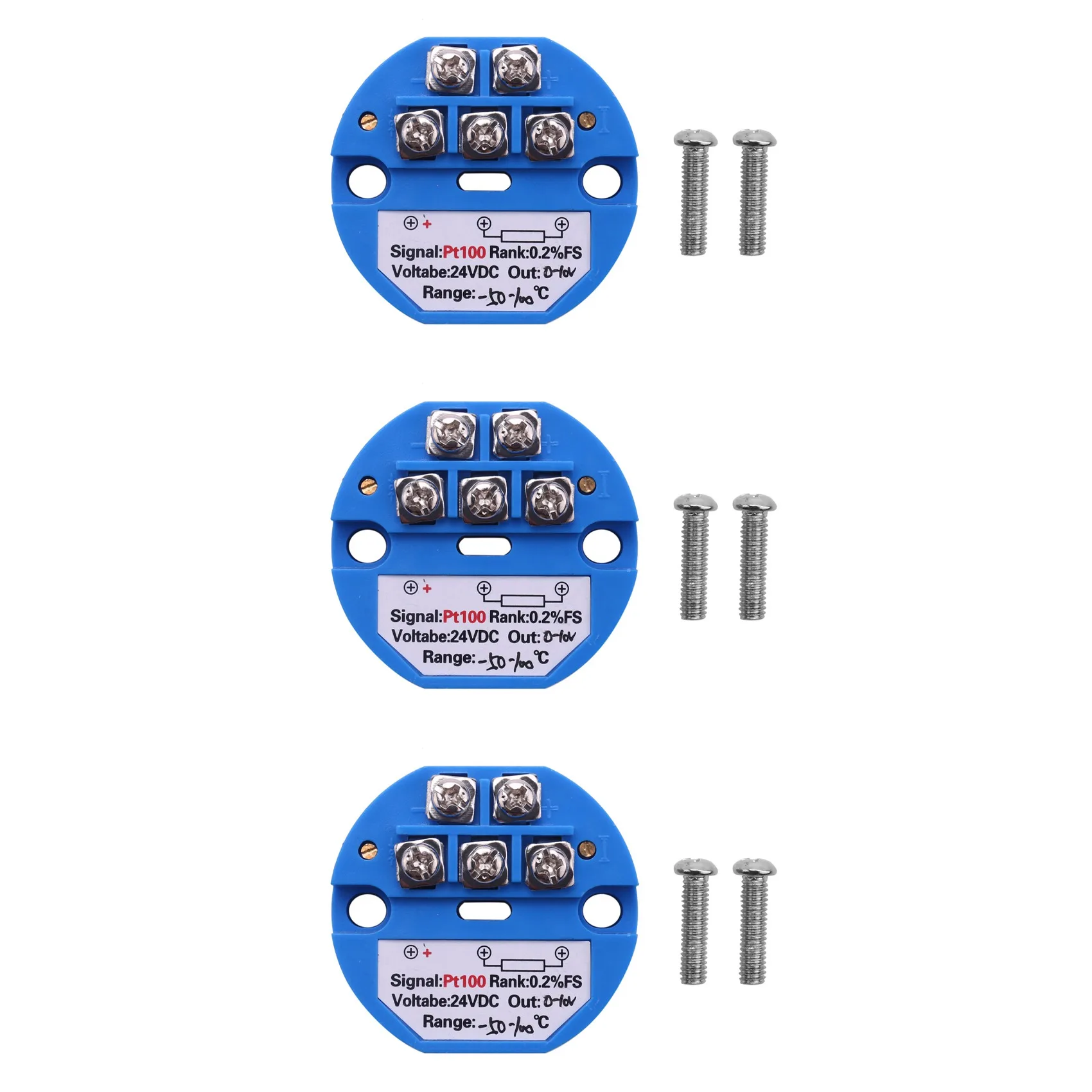 GTBL 3X RTD PT100 Temperature Transmitter DC24V Minus 50 - 100 Degree Output 0-10V