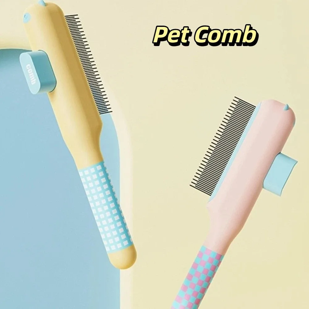 Multi-functional Bear Shape Pet Flea Comb Efficient Anti-knot Cat Grooming Brush Portable Self Cleaning Comb Pet Salon