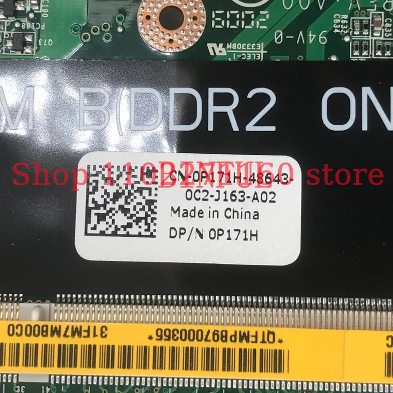 

CN-0P171H 0P171H P171H для DELL 1537 216-0707011, материнская плата DA0FM7MB8D0, материнская плата для ноутбука DDR2, 100% полное тестирование, работает хорошо