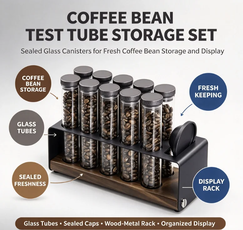 Coffee Bean Storage Container One Way Valve Airtight Canister Portable Tube Fresh Keeping Vacuum Sealed Kitchen Organizer Jar