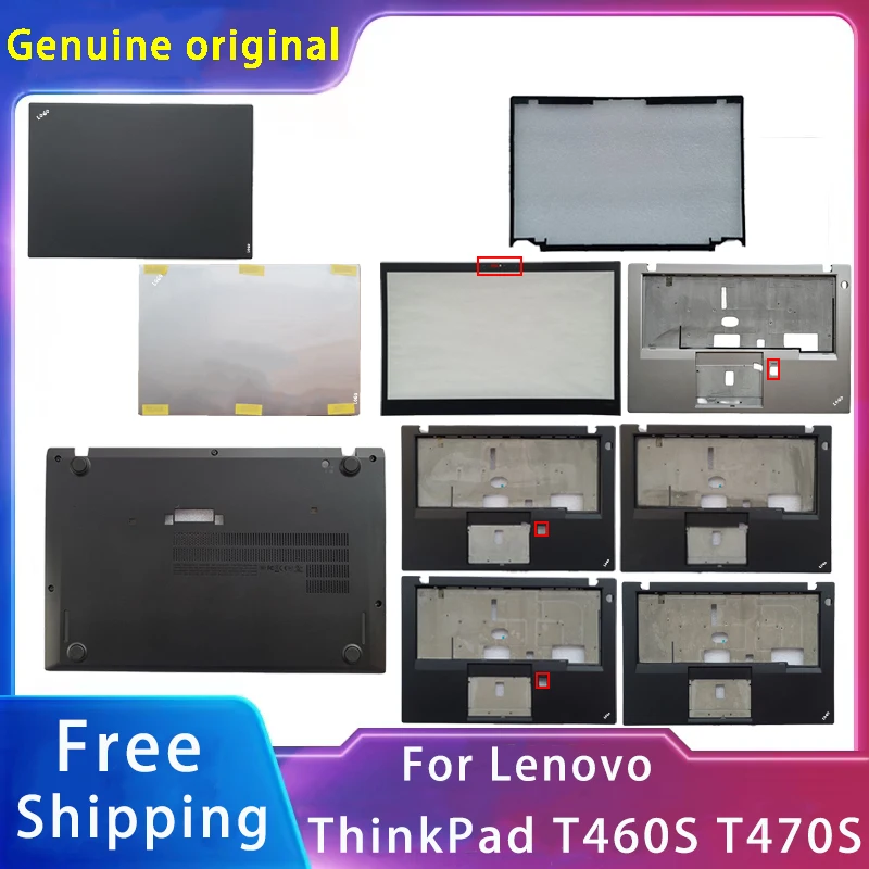 

New For Lenovo ThinkPad T460s T470s; Replacemen Laptop Accessories Lcd Back Cover/Front Bezel/Palmrest/Bottom With LOGO Black