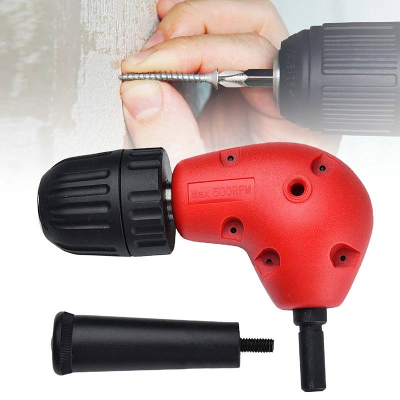 

90 Degree Right Angle Electric Drill Round Shank Right Angle Bend Extension Drill Adapter Drilling Tool Drop shipping