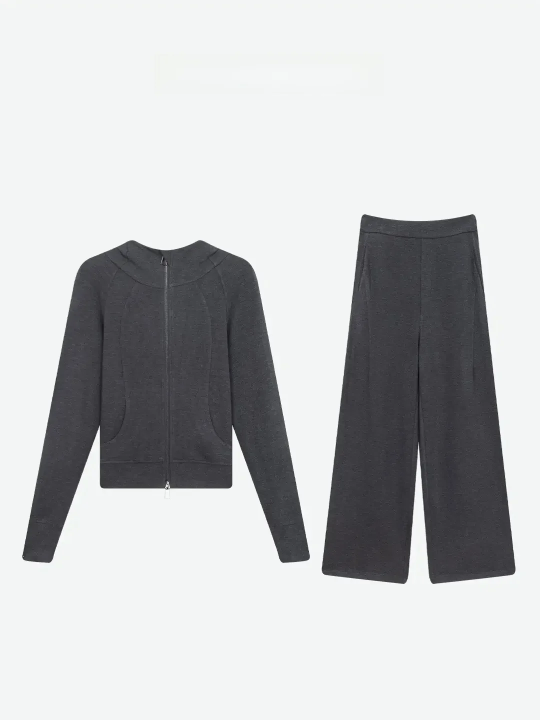 

Longxi'er Spring Season Hooded Shoulder Insert Waist-Cinching Jacket Skin-friendly Casual Pants Set Women Slimming Two-piece ...