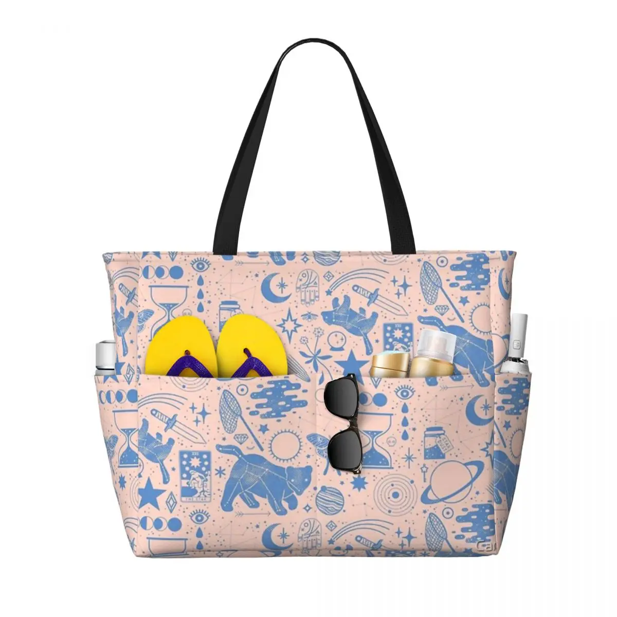 Raccogliere le stelle borsa da viaggio da spiaggia, Tote Bag Shopping alla moda regalo di compleanno quotidiano modello Multi-stile