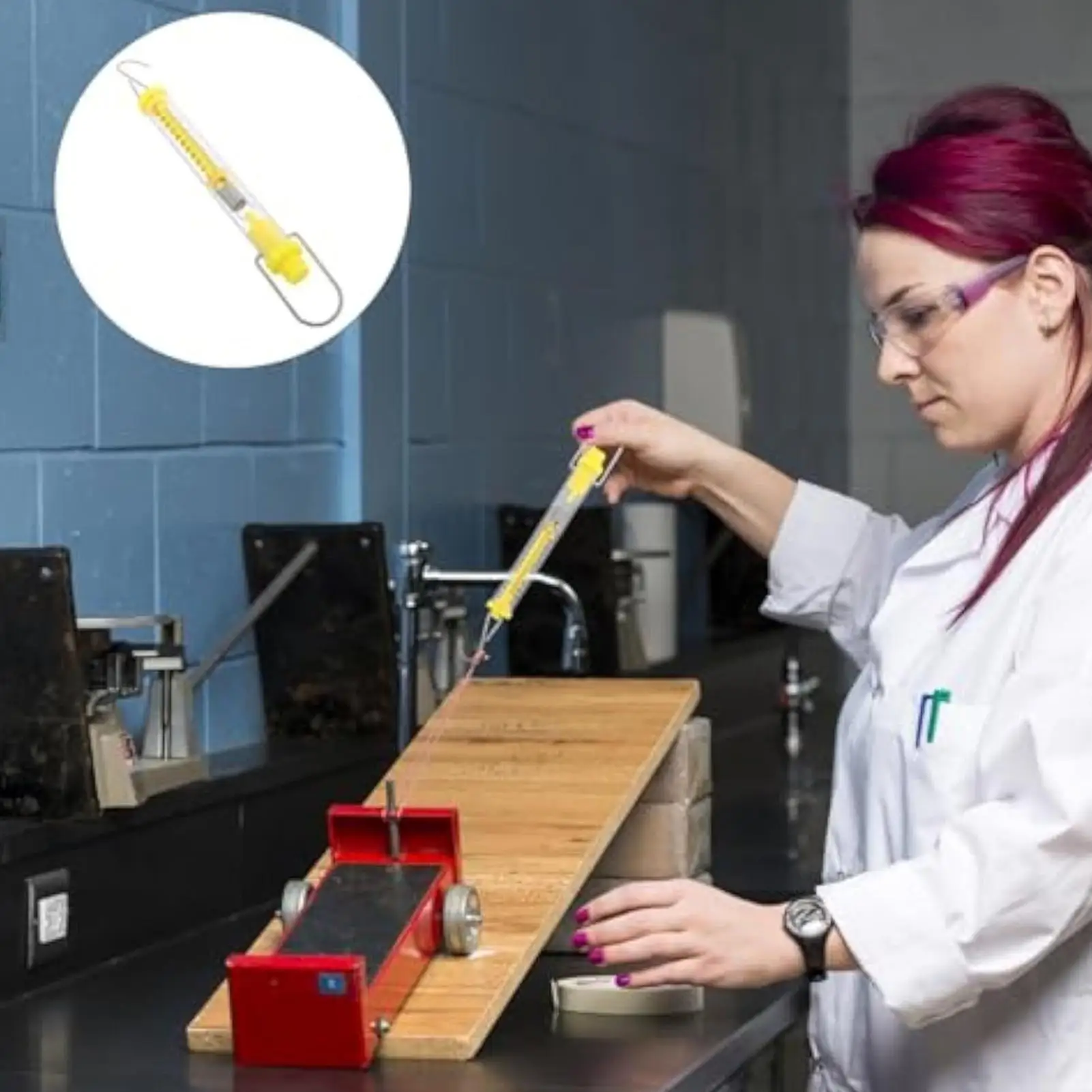Force Spring Scale 2.5N Capacity Precise Dynamometer Portable Dynamometer For Physics Laboratory Science Students Experiments