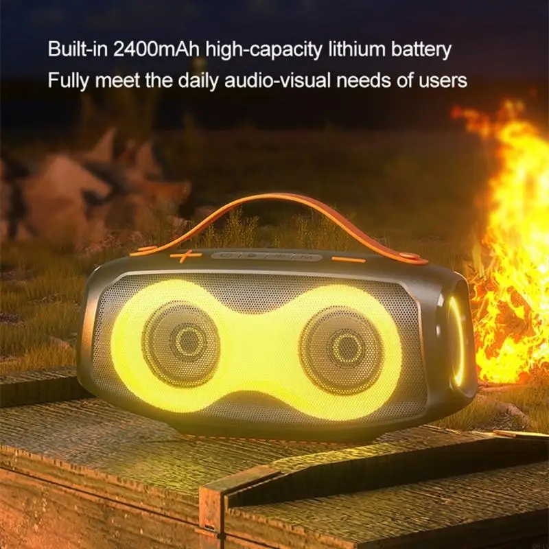 Блютеут-совместимый 5.3 динамик с мультимодом соединением и светодиодными эффектами Q84A