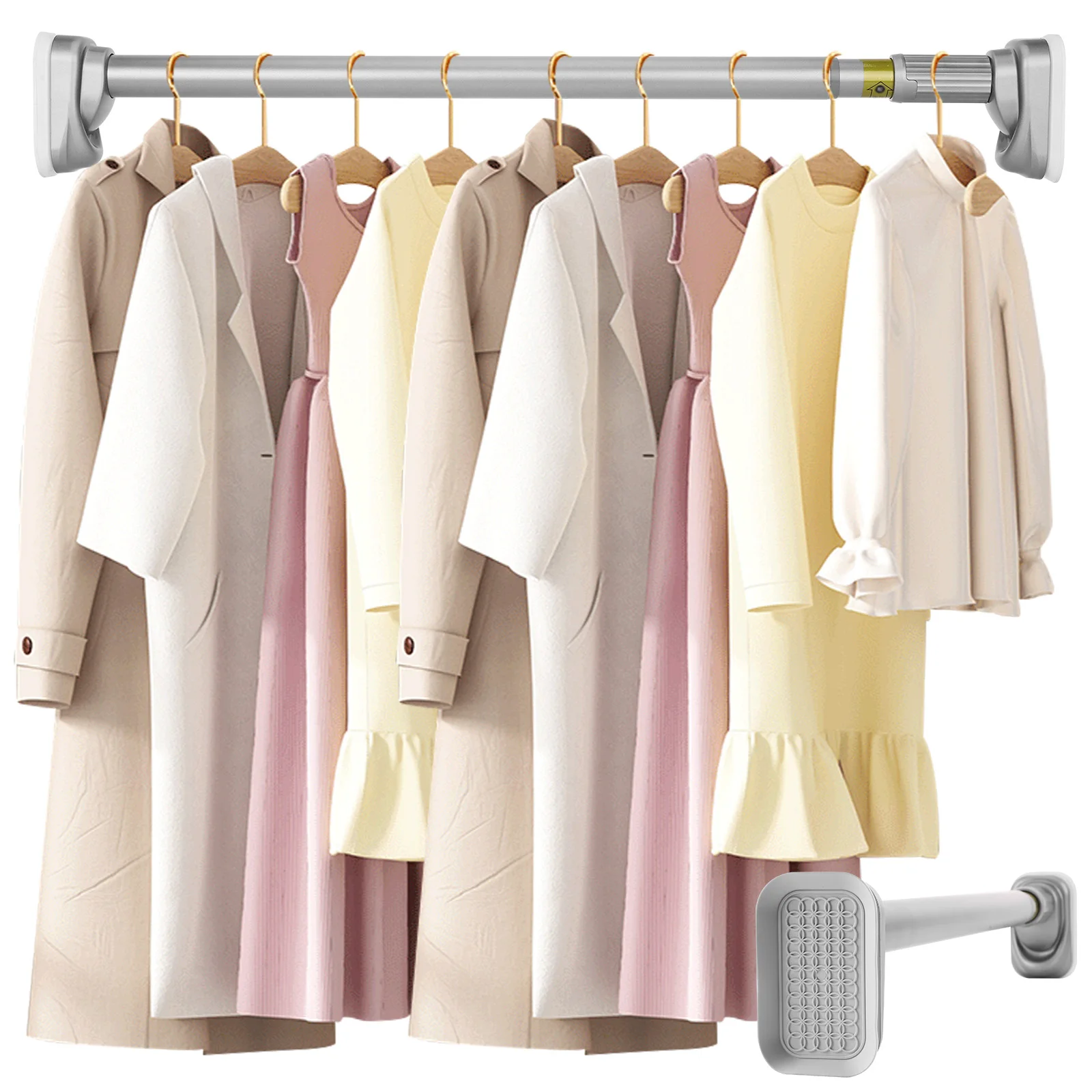 Adjustable Extendable Shower Curtain Tension Rod