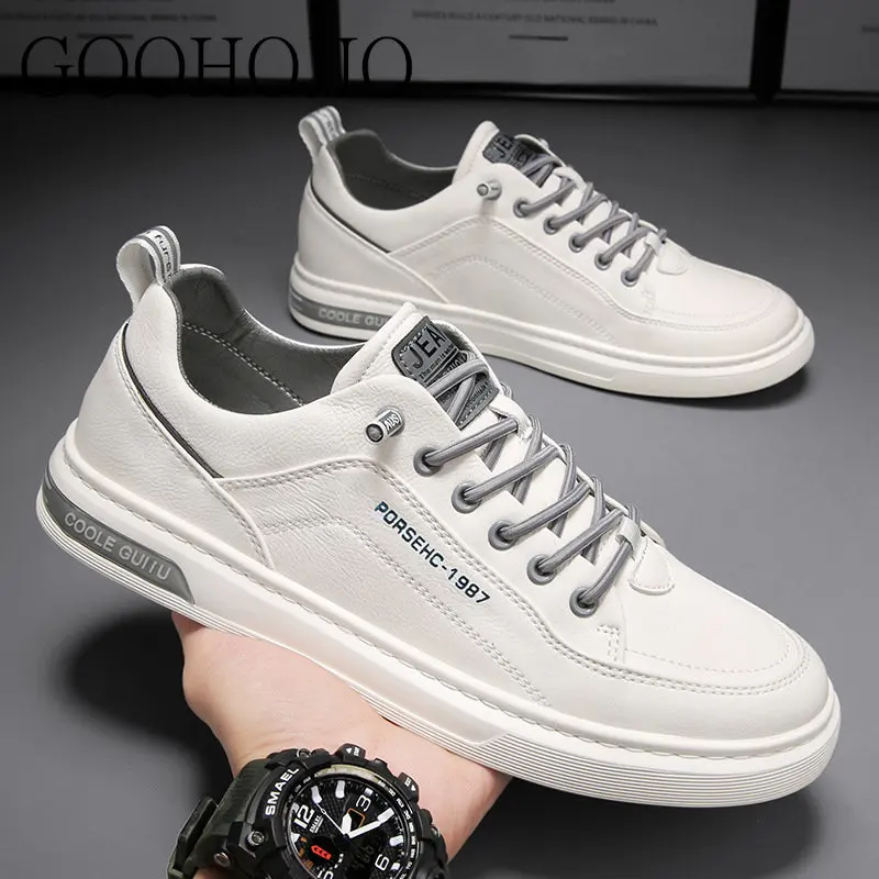 Autumn Men Casual Shoes Spring Men Sneakers Light Shoes Men Vulcanize Shoes All-match White Shoes Male Flats Lace-up Platform