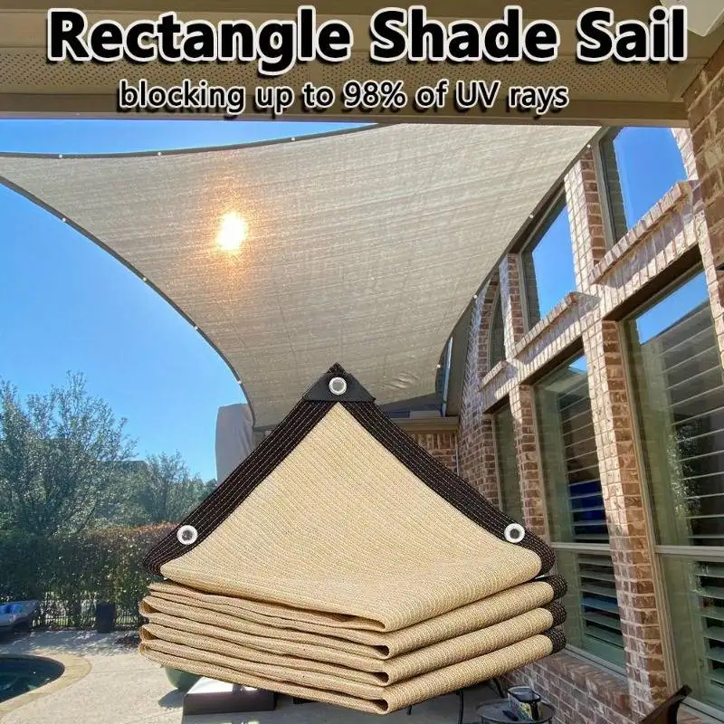 Summer Sunshade Net Garden Room, Sunscreen Shading Sails, Sun Protection, Shading Mesh, Outdoor Camping, Car Sun Cover