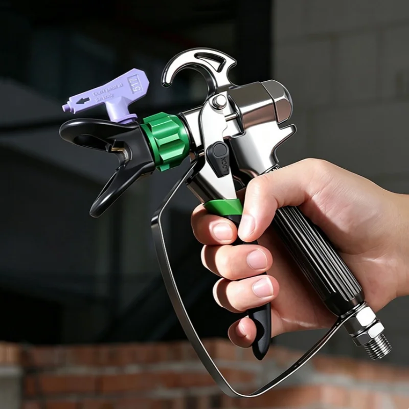 Latex paint gun head spray machine, high-pressure resistant, filter-free, airless spray machine, spray gun + quick-plug nozzle