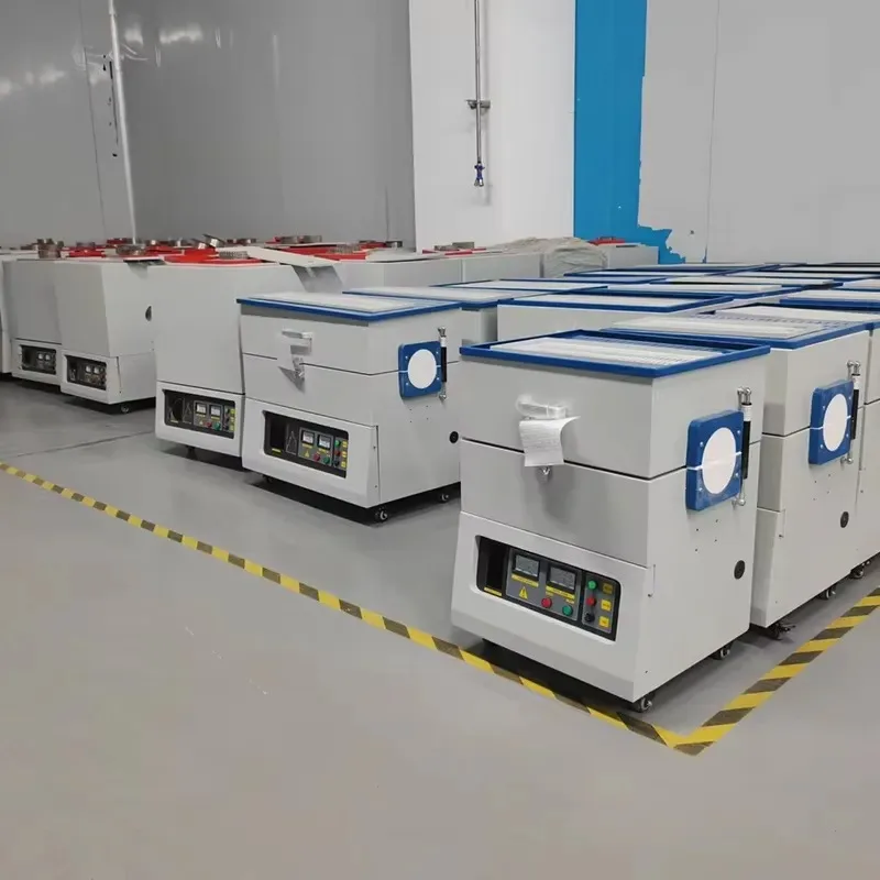 Lab Mini Tube Furnace Single Phase Electric 1200C Vacuum Tubular Furnace with Small Quartz Tube Zone External Dia25/50*600 mm