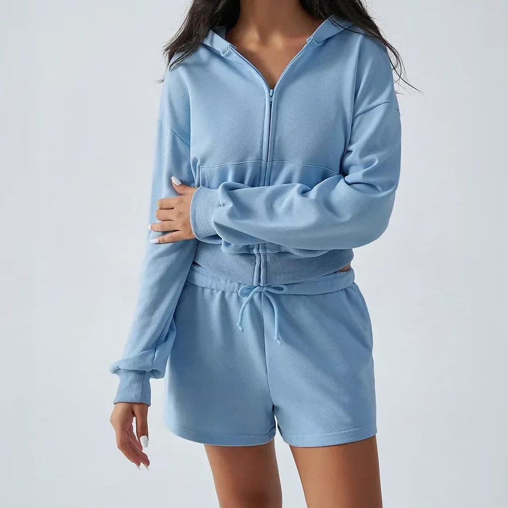 

Women's Spring Summer Suit with Shorts Cotton Oversize Pink Top and Shorts Set Two-piece Casual Tracksuit with Shorts for Women