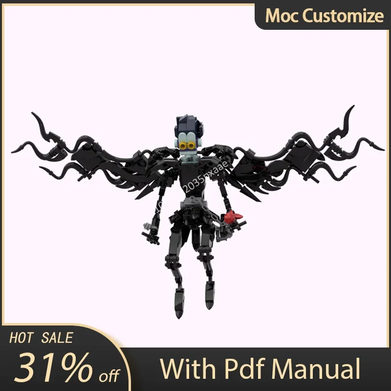 

308pcs Moc Anime Death Notes Ryuk Role Model Poseable Figure Building Blocks Assembly Creativity Bricks Toys Kid Education Gift