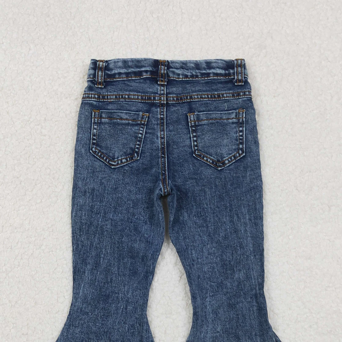 طفلة البحرية شرابة الخريف جرس مضيئة الدنيم بوتيك طفل سستة أسفل السراويل الاطفال جيب السراويل الأطفال الجينز بالجملة #6