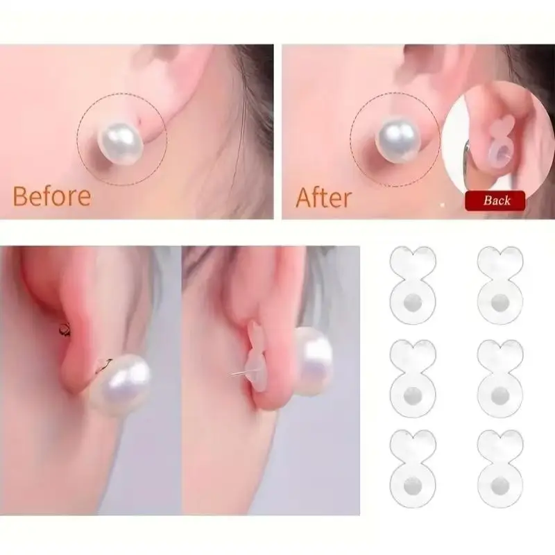 Earring Lifter for Droopy Ears Supportive Earring Lifters for Heavy Earrings Unique Earring Back Ear Studs Jewelry Accessory