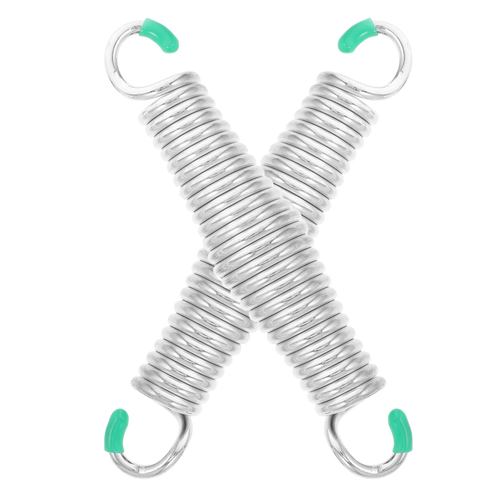 Heavy-Duty Swing Springs for Porch Swing Owners to Improve Swing Comfort, 2 Pcs Silver Spring Steel, Easy Installation