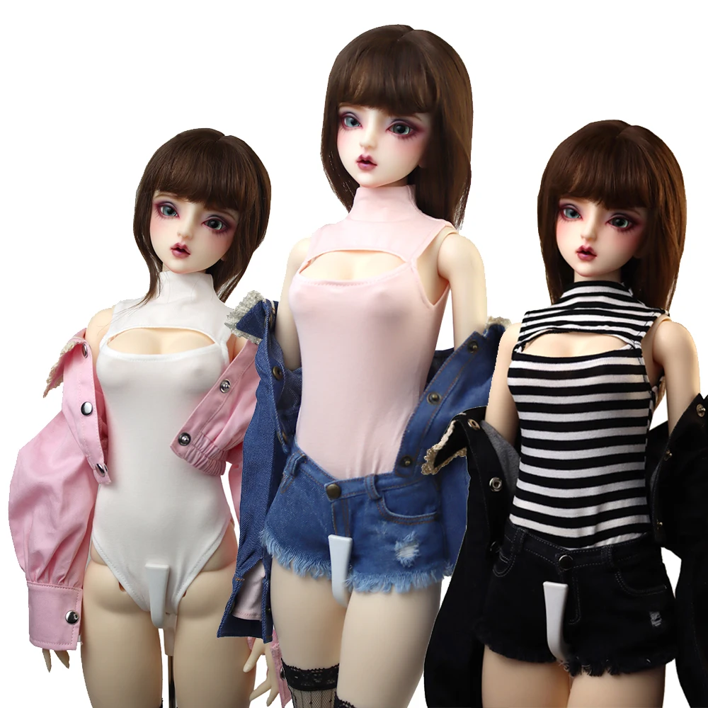 58-60cm BJD Doll Clothes 1/3 DD SD Fashion jumpsuits plush jackets jeans gift for Girls