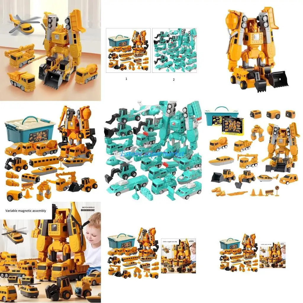 

090B Захватывающая трансформирующаяся машинка с магнитом, игрушечный детский праздник, специальный подарок на день рождения