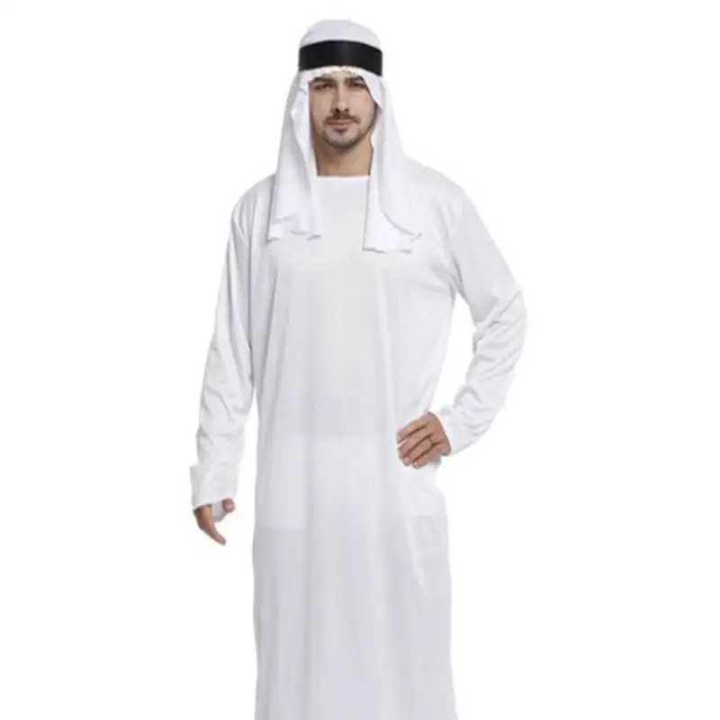 Costume da abito arabo loween Par Divertente abito da uomo ricco del Medio Oriente Puntelli per feste di compleanno Costume di scena etnico da donna