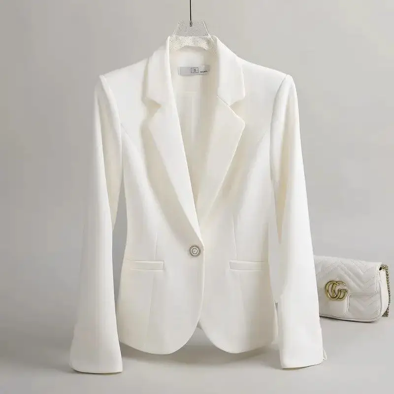 

Белый костюм Jaet для женщин, весна-осень 2024, новинка Faion Ele Busin Host Profional, официальная рабочая одежда