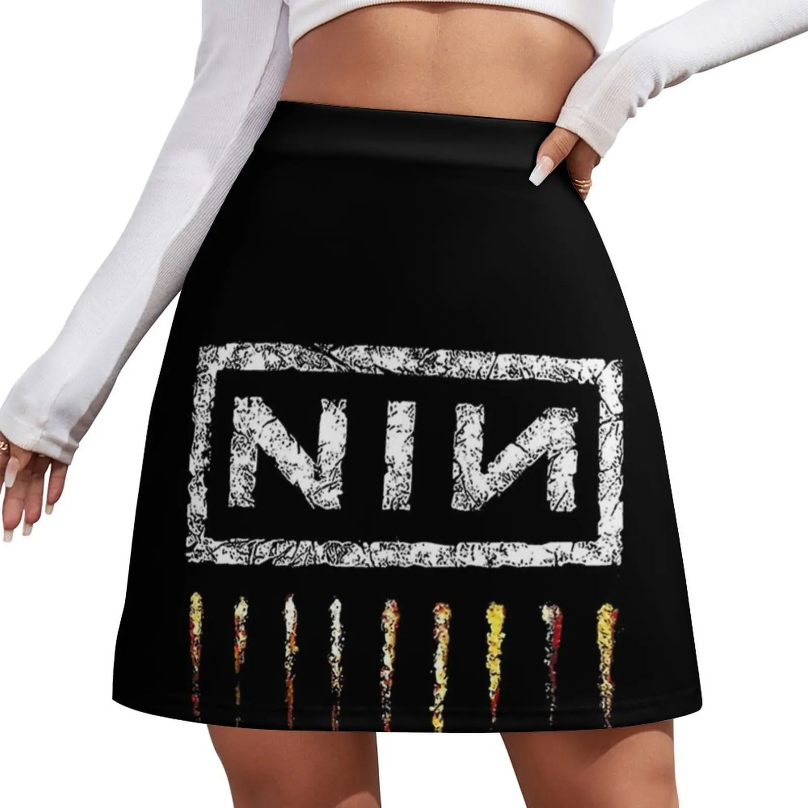 

Classic Retro NIN Vintage Logo || 001 Mini Skirt japanese style Women clothing korean style night club outfits