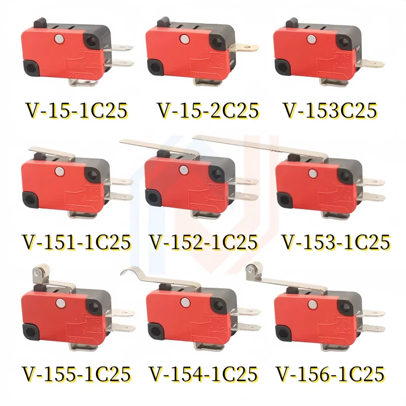 travel switch micro switch self-resetting V-15-1C25 V-151-1C25 V-152-1C25 V-153-1C25 V-154-1C25 V-155-1C25 V-156-1C25