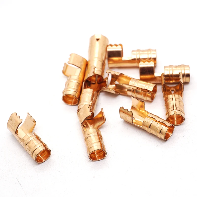 1000pcs 6mm Ignition Transformer Connector Ceramic Ignition Pin Copper Connector Ignition  Wire Connector Wire Terminal