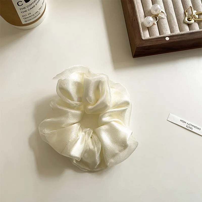 

Double-layer mesh simple large intestine hair ring headdress high-end hair accessories tie hair rope elegant and versatile