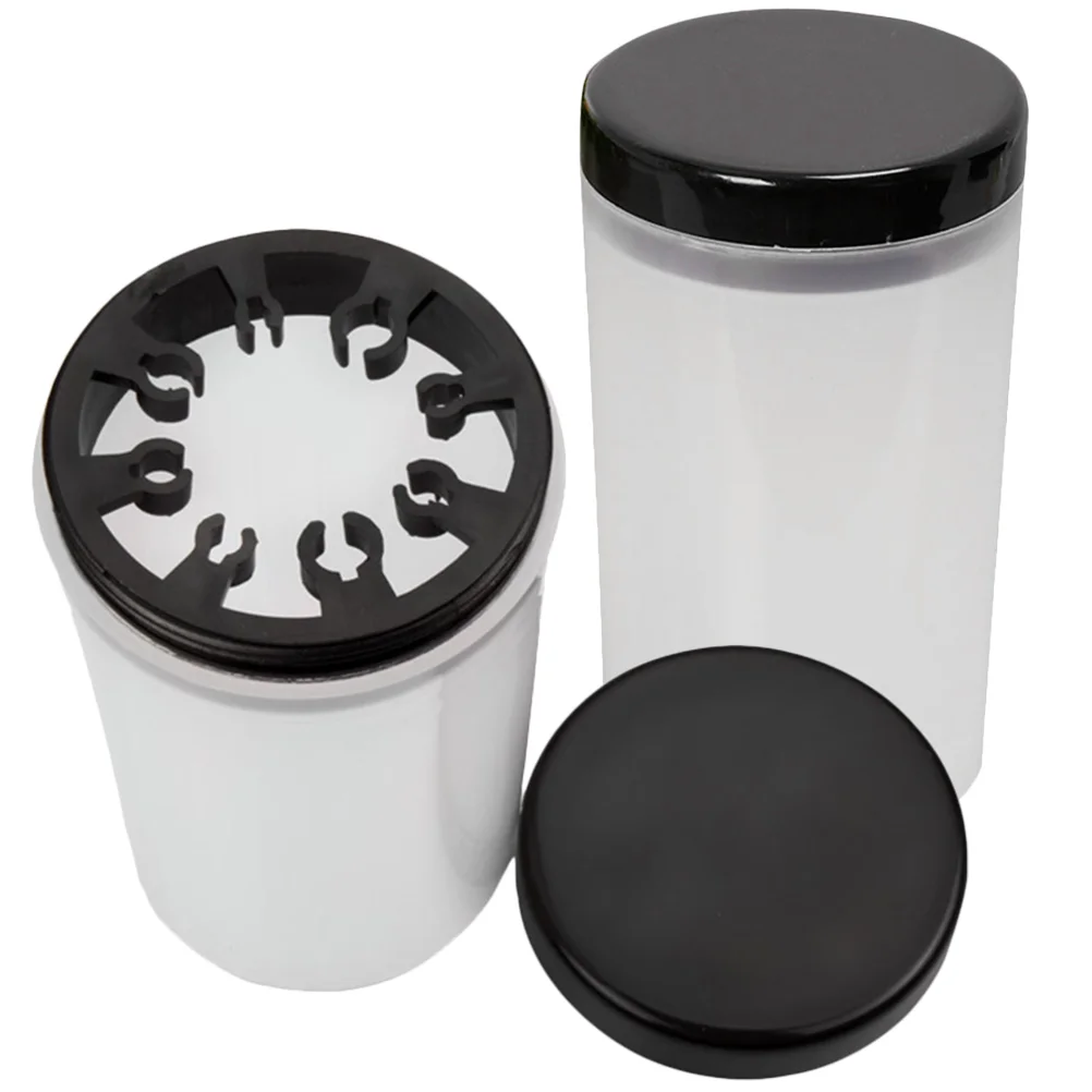 2 Pcs Pencil Bottle Artist Brush Washer Washing Paint Cleaner Nail Painting Holder Tool Organizer