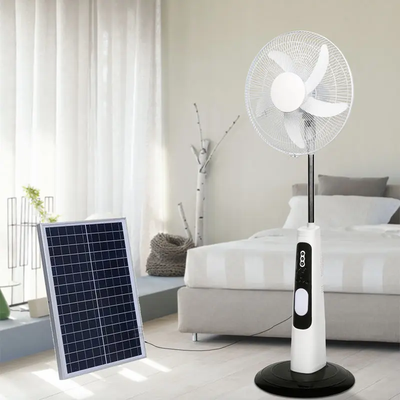 

High-quality electric charging solar fan floor fan, convenient, practical and durable
