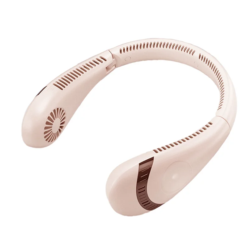 ABDJ-Nuovo 5000Mah Ventilatore da Collo Appeso Pigro Pieghevole Piccola Testa di Ricarica Portata Ventilatore Portatile da Collo Appeso