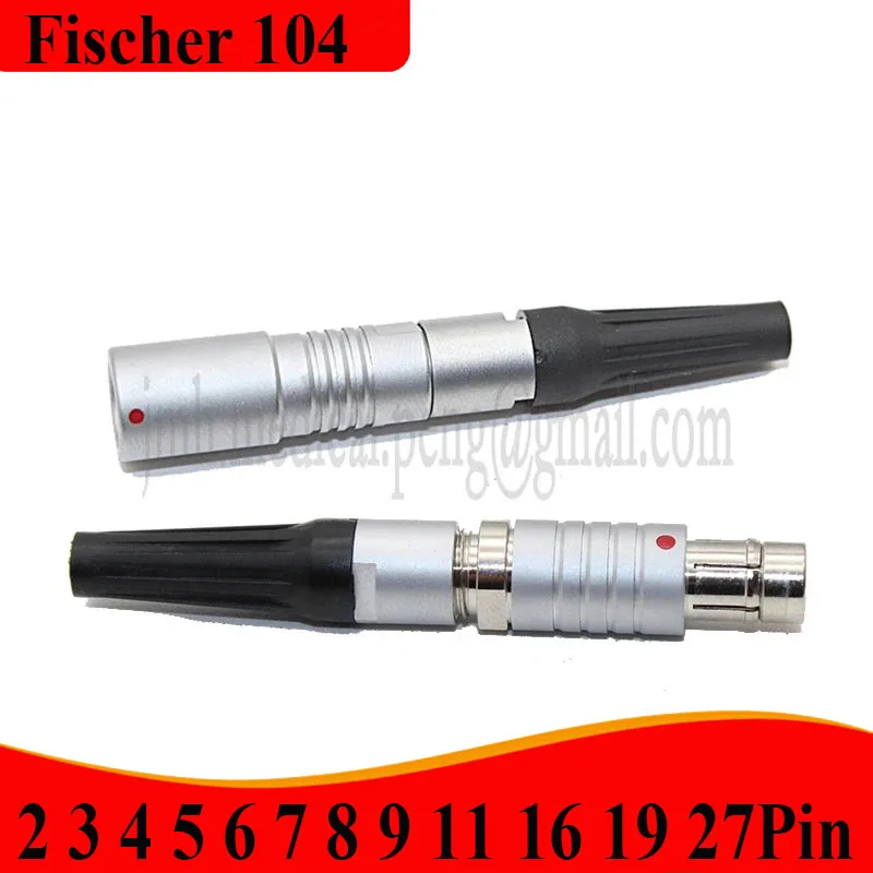 Fischer S104 2F M16 2F 2 3 4 5 6 7 8 10 12 14 16-pin waterproof IP68 push-pull self-locking free-swapping circular connector