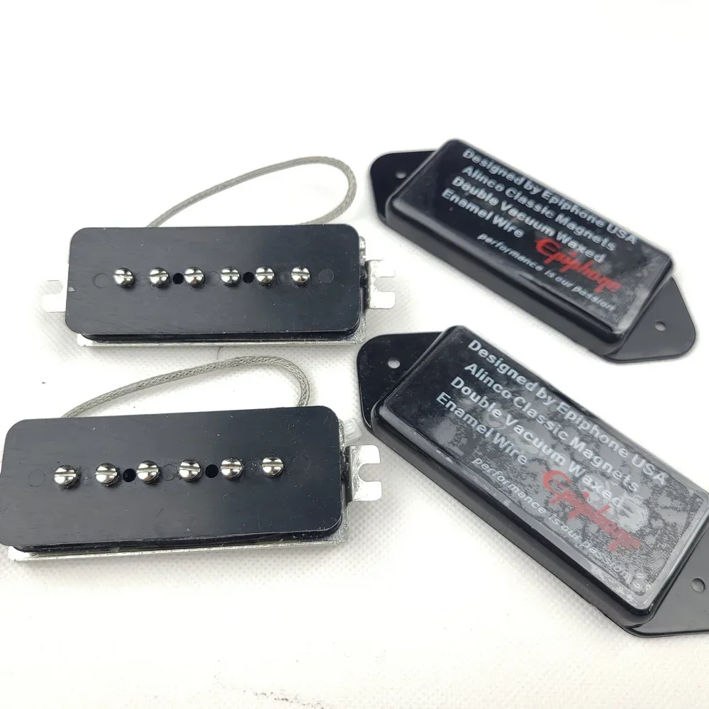 Black Alnico Pickups Low Gauss Iconic Sound P90 Dogear Style Single Coil Bridge Pickup for SG/ Electric Guitar