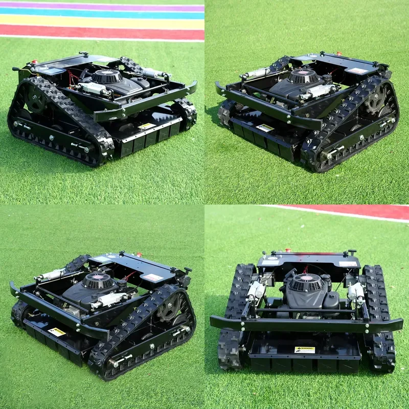 Wireless Robot Lawn Mower for Garden Easy to Operate Remote Control All Terrain Tracking Automatic Grass Cutting Machine