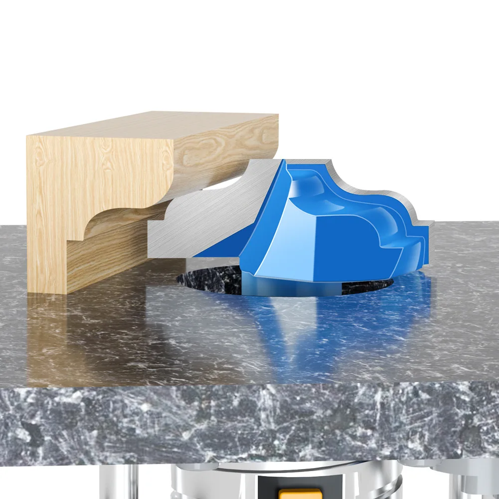 1pc Doppel Rand Arc Router Bit für Schrank Tür Panel Rand Fräser Holzbearbeitung Dekoration Hartmetall Spitze