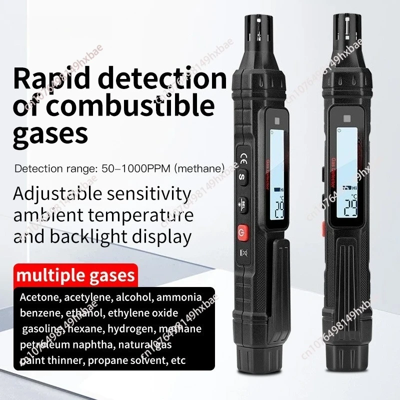 Combustible Gas Leak Detector Pen Natural Gas Sniffer Testment for Home LPG Methane Propane