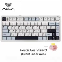 AULA F75 Gaming Keyboard RGB Wireless Bluetooth/2.4G 75% Layout Gasket Structure Hot Swap Esports Mechanical Keyboard for Pc