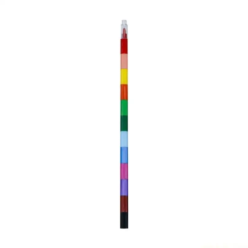 12Pcs Finger Pre-sharpened Nib Drawing Graffiti Crayon Pens Set Class Rewards Gift Supplies for Children School