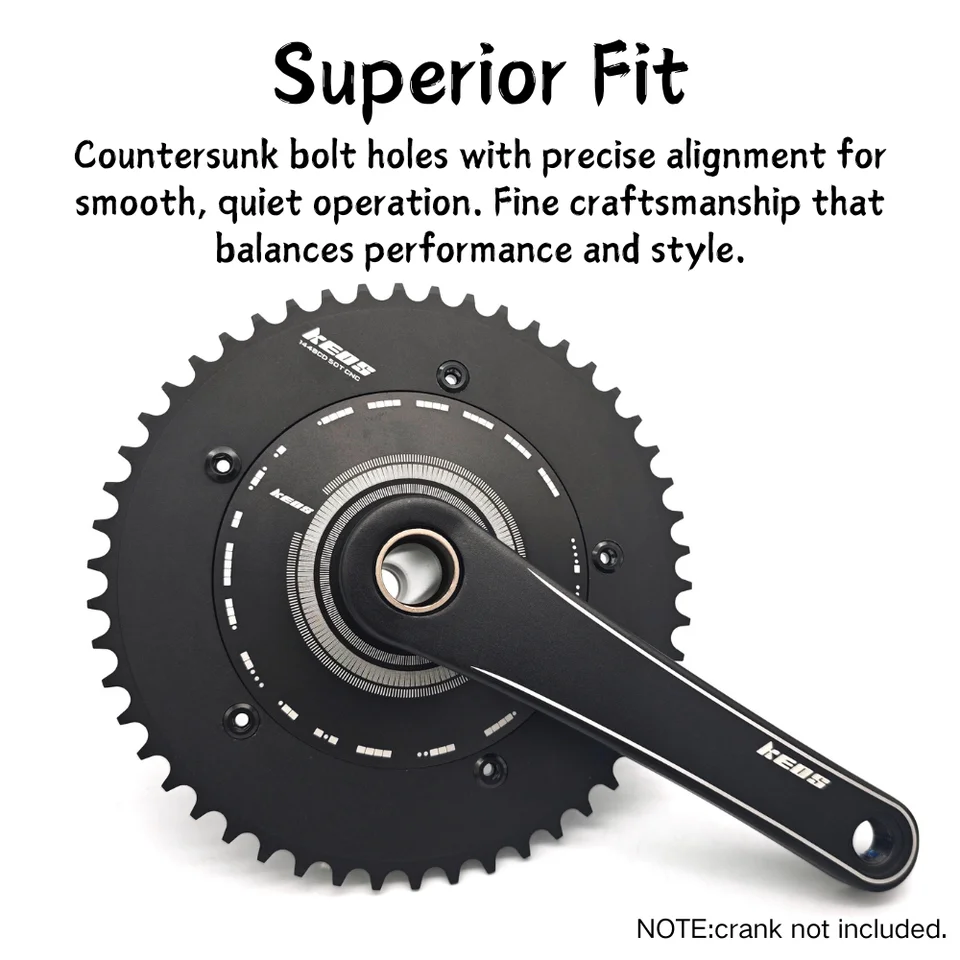 KEOS 144BCD Bike Fixed Gear Chainring Single Speed CNC Aluminum