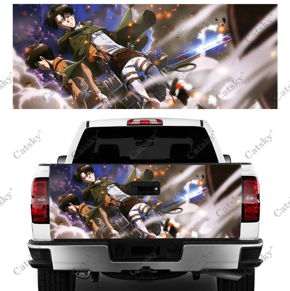 Attack on Titan Car stickers truck rear tail modification painting suitable for truck pain packaging accessories decals