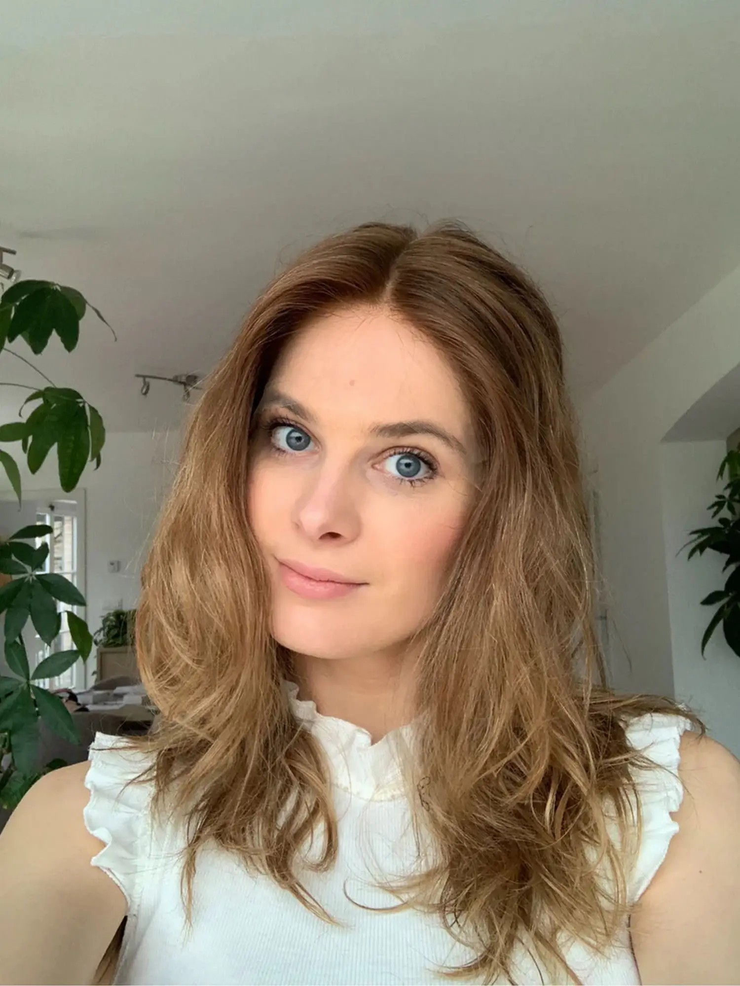 부드러운 허니 블론드 합성 레이스 탑 가발 (어두운 뿌리, 어깨 길이 웨이브, 고품질 13*4 HD 인비저블 레이스 가발, 새로운 스타일)