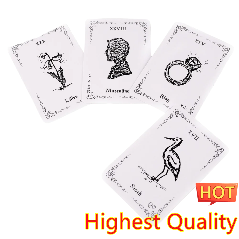 Mythic Luna Lenormand Deck Ladies Cards Deck For Adult Oracle