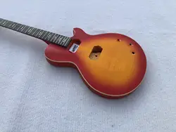 DIY MK 6 Strings Custom Electric Guitar Part Guitarra Flame Maple Top without Hardwares in Stock Discount Free Shipping W1995